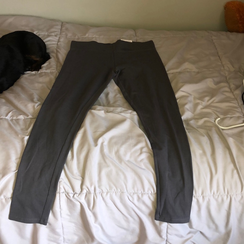 Gray Capri Leggings